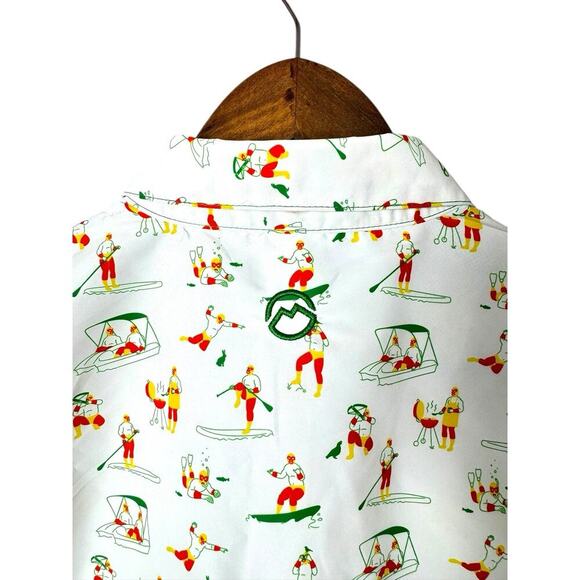 Magellan Outdoors Men's Fish Gear Button Up Short Sleeve Shirt M - Picture 9 of 15